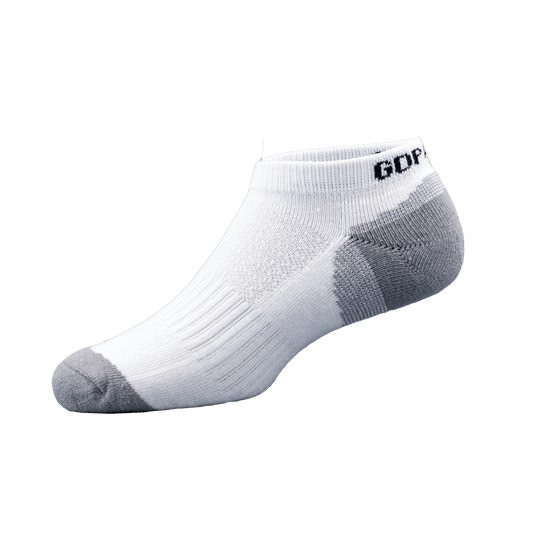 GoPlayer Women's Bamboo Charcoal Air Cushion Sports Ankle Socks