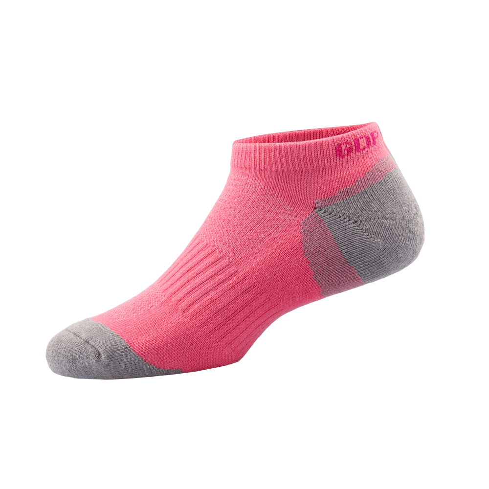 GoPlayer Women's Bamboo Charcoal Air Cushion Sports Ankle Socks