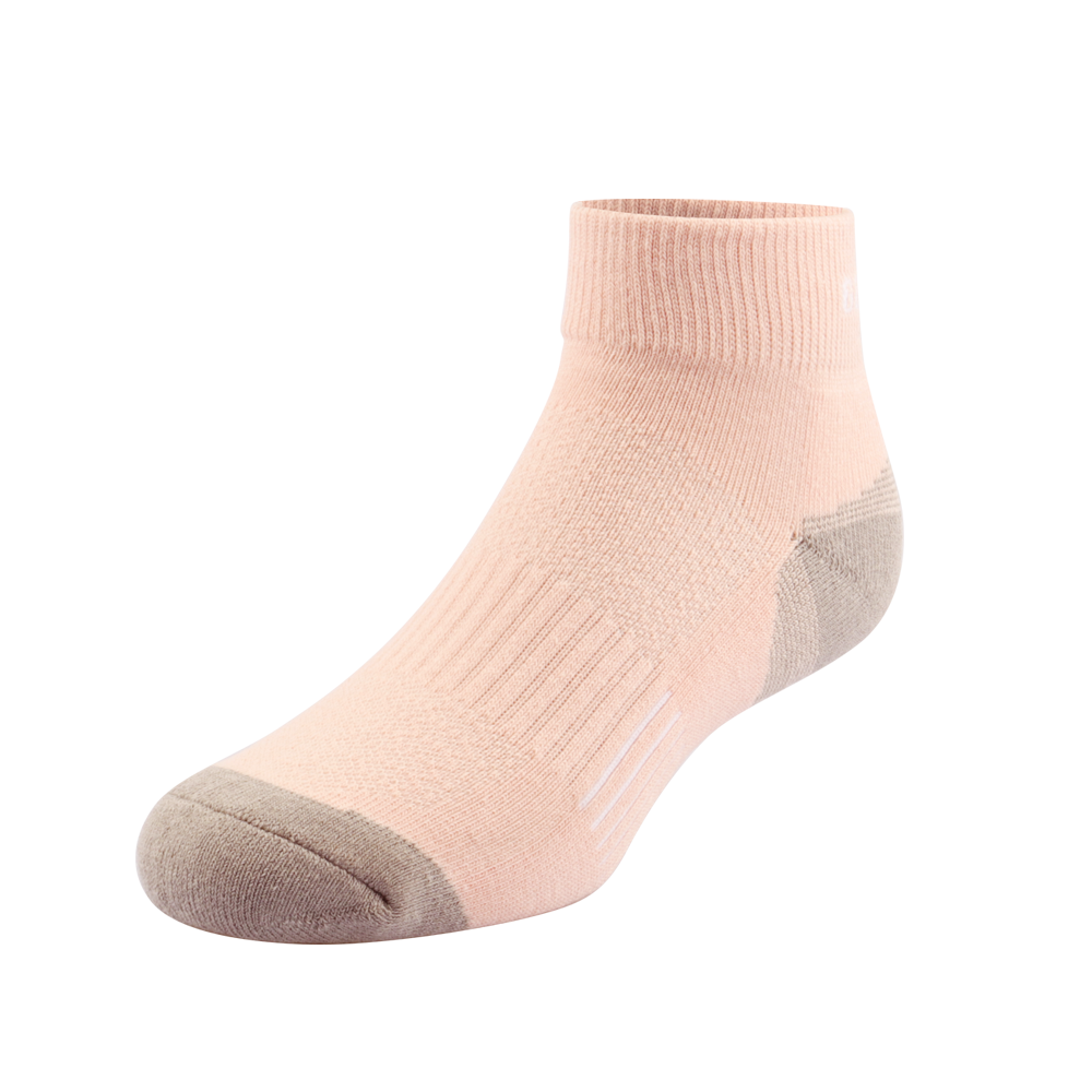 GoPlayer women's bamboo charcoal ankle sports socks (pink)