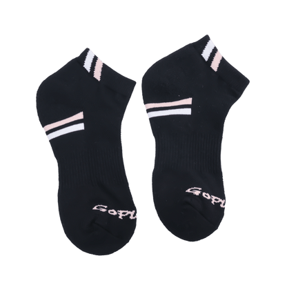 GoPlayer Women's Golf Bamboo Charcoal Socks (Black)