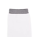 GoPlayer レディース ニーストッキング (竹炭ホワイト ブラック)