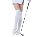 GoPlayer レディース ゴルフ ニーソックス (シルバー)