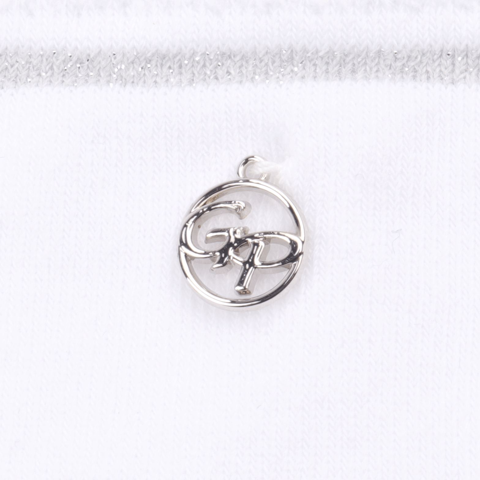 GoPlayer レディース ゴルフ ニーソックス (シルバー)