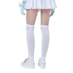 GoPlayer レディース ゴルフ ニーソックス (シルバー)