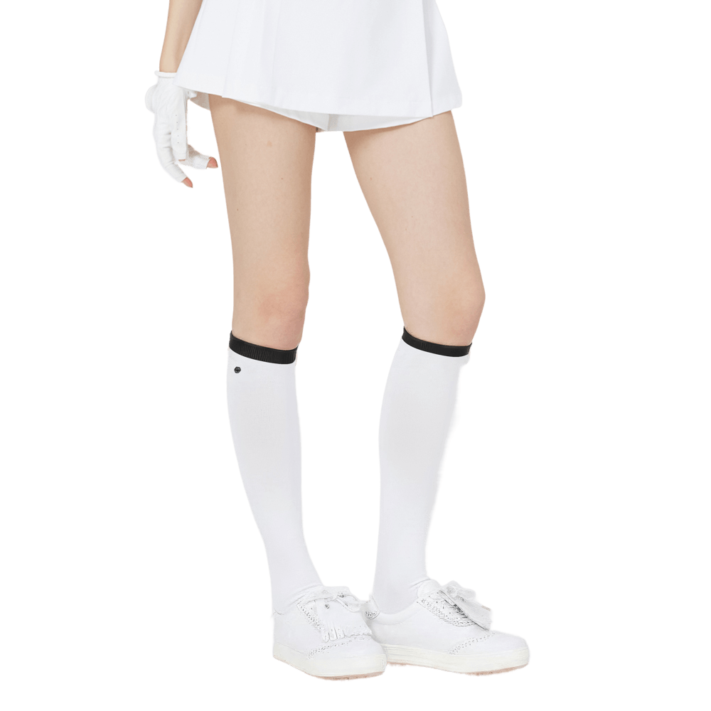 GoPlayer Women's Long Golf Socks (White)