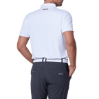 GoPlayer Men's Elastic Quick Dry Short Sleeve Top (British Flag Pattern White)