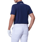 GoPlayer メンズ 伸縮性速乾性半袖トップス（英国国旗ブルー）