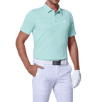 GoPlayer メンズ 伸縮性速乾半袖トップス（英国国旗グリーン）