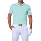 GoPlayer メンズ 伸縮性速乾半袖トップス（英国国旗グリーン）