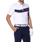 GoPlayer メンズ 伸縮性速乾半袖トップス (ホワイト、ブラック、レッド)