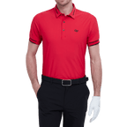 GoPlayer メンズ軽量超弾性半袖トップ (レッド)