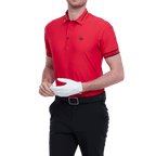 GoPlayer メンズ軽量超弾性半袖トップ (レッド)