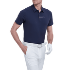 GoPlayer メンズ 軽量超弾性半袖トップ (ネイビー ブルー)