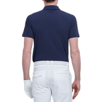 GoPlayer メンズ 軽量超弾性半袖トップ (ネイビー ブルー)