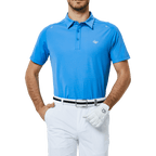 GoPlayer メンズ軽量超弾性半袖トップ (カラー ブルー)