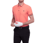 GoPlayer メンズ軽量超弾性半袖トップ (オレンジ)