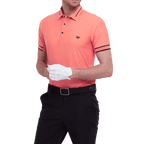 GoPlayer メンズ軽量超弾性半袖トップ (オレンジ)