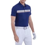 GoPlayer男彈性透氣短袖上衣(深藍)