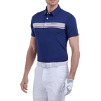 GoPlayer男彈性透氣短袖上衣(深藍)