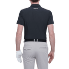 GoPlayer メンズ 伸縮性のある通気性のある半袖トップ (ブラック)