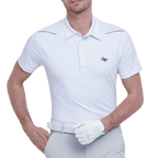 GoPlayer メンズ 伸縮性のある通気性のある半袖トップ (ホワイト)