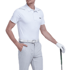 GoPlayer メンズ 伸縮性のある通気性のある半袖トップ (ホワイト)