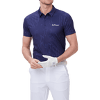 GoPlayer男短袖印花上衣(藏青)