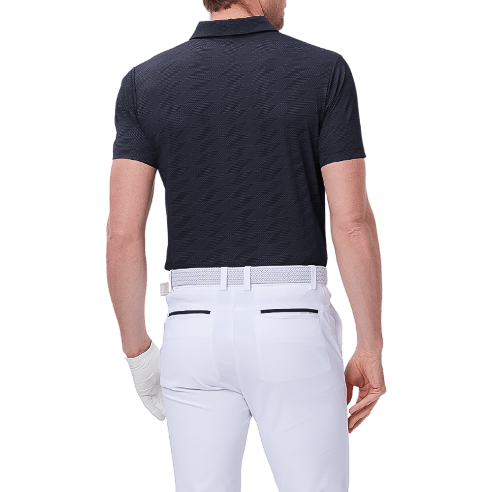 GoPlayer メンズ クールジャカード 半袖トップス (ブラック)