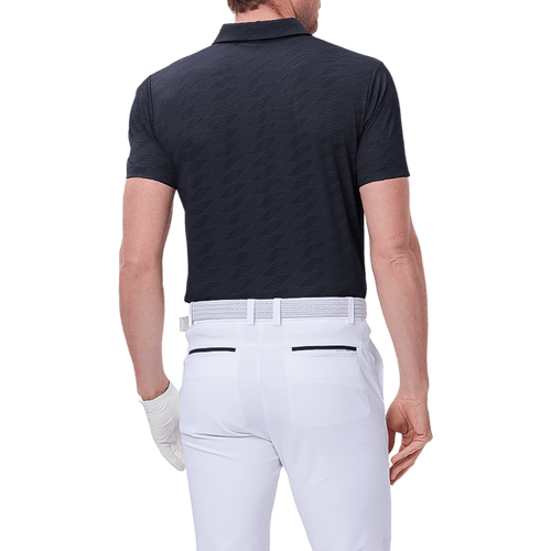 GoPlayer メンズ クールジャカード 半袖トップス (ブラック)