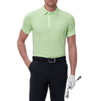 GoPlayer Men's Cool Jacquard Short Sleeve Top (Grass Green)
