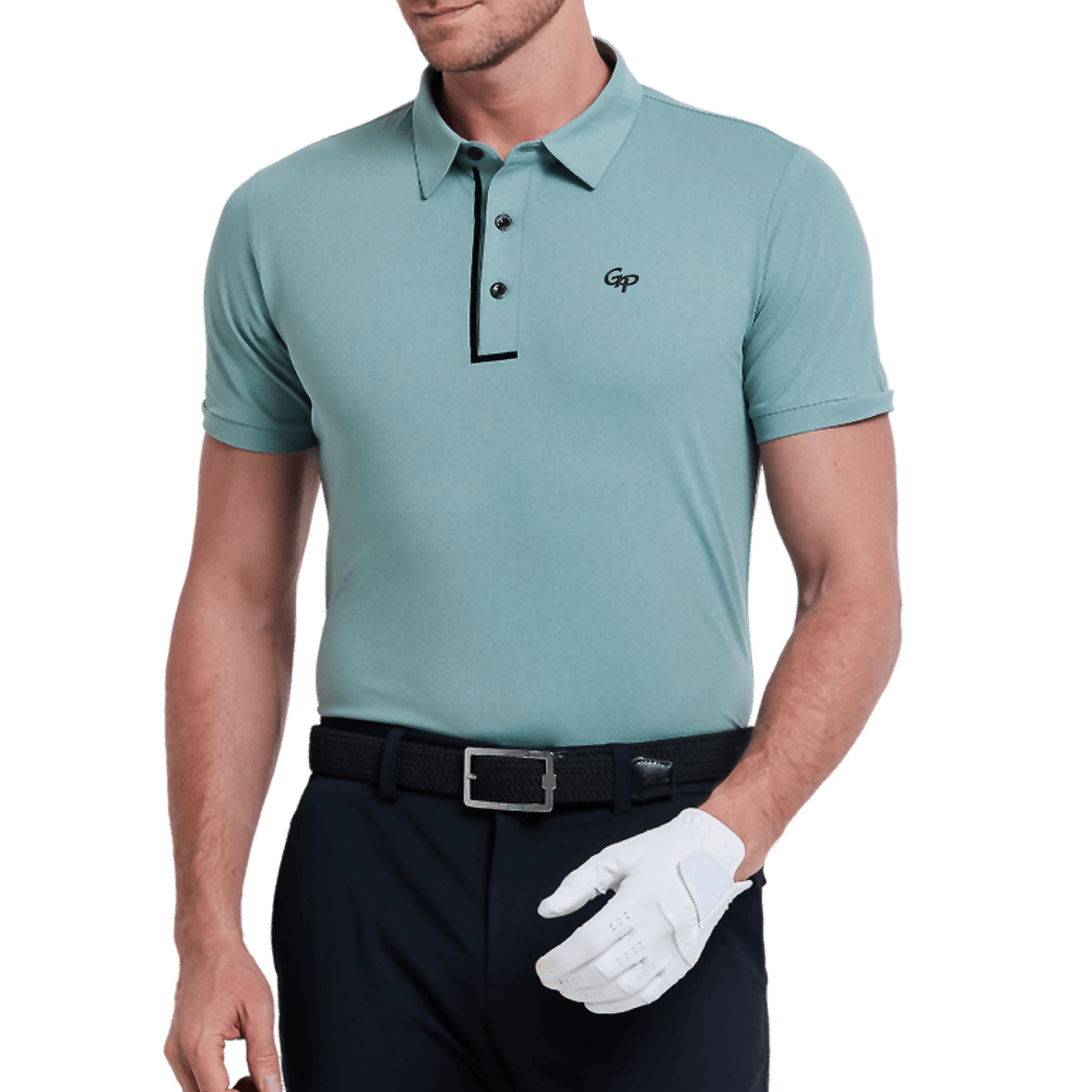 GoPlayer メンズ 軽量 通気性 半袖トップス (グリーン)