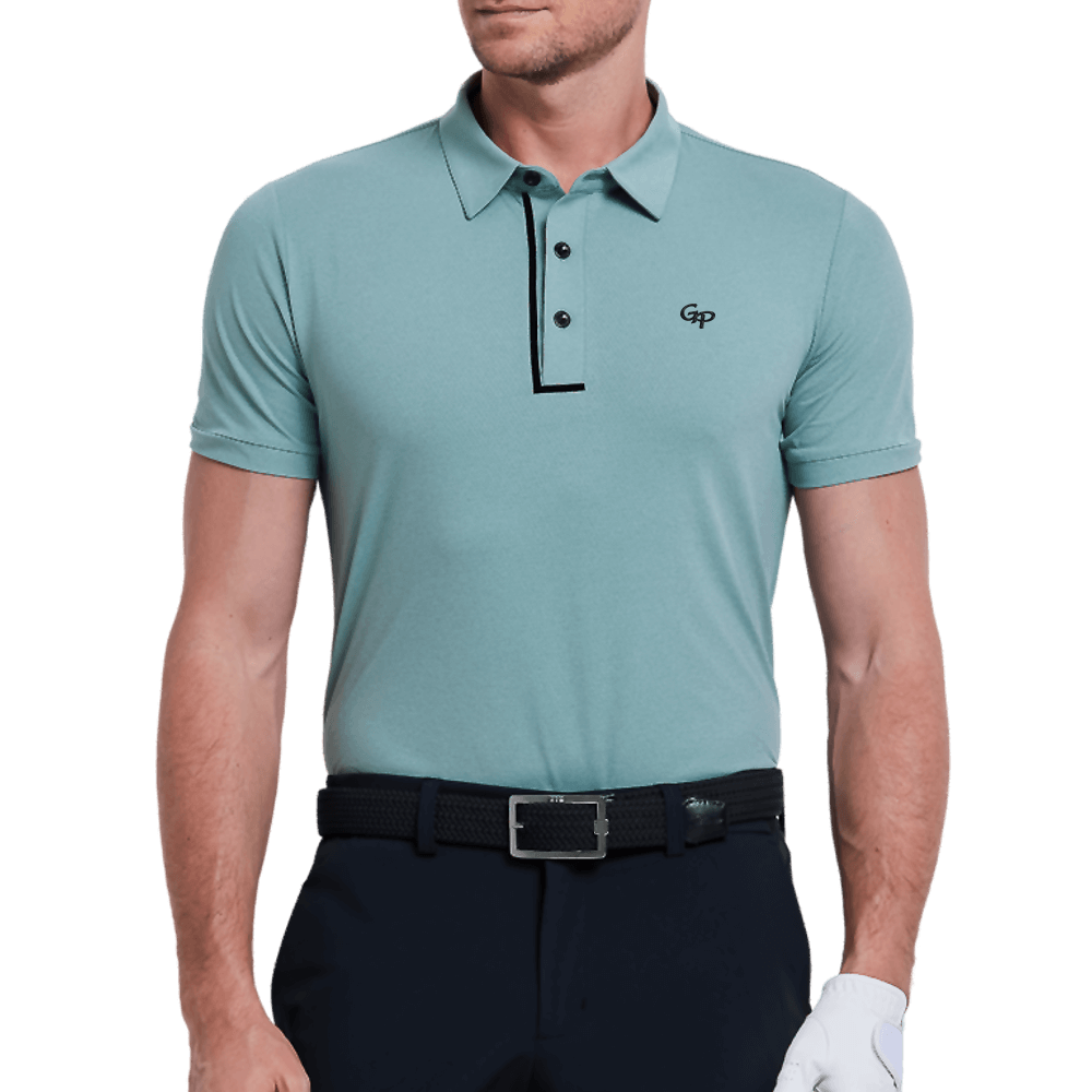 GoPlayer メンズ 軽量 通気性 半袖トップス (グリーン)