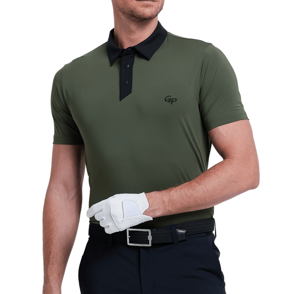 GoPlayer メンズ 軽量 通気性 半袖トップス (アーミーグリーン)