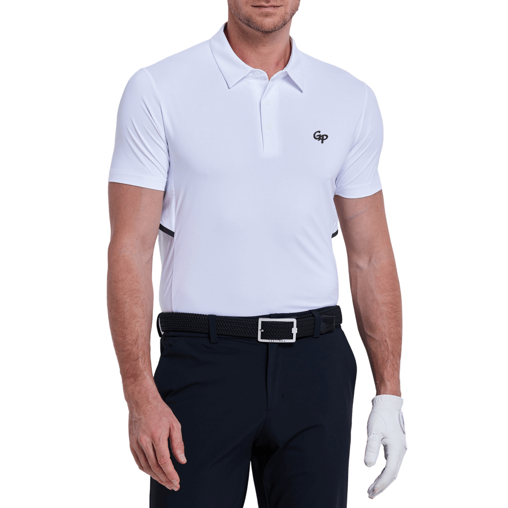 GoPlayer メンズ クール＆通気性 半袖Tシャツ（ホワイト）