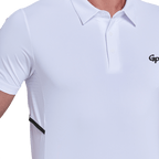 GoPlayer メンズ クール＆通気性 半袖Tシャツ（ホワイト）