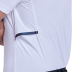 GoPlayer メンズ クール＆通気性 半袖Tシャツ（ホワイト）