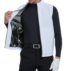 GoPlayer メンズ 防風ウォーム スポーツ ベスト (ホワイト)