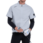 GoPlayer メンズ ゴルフ半袖スポーツ ベスト (グレー)