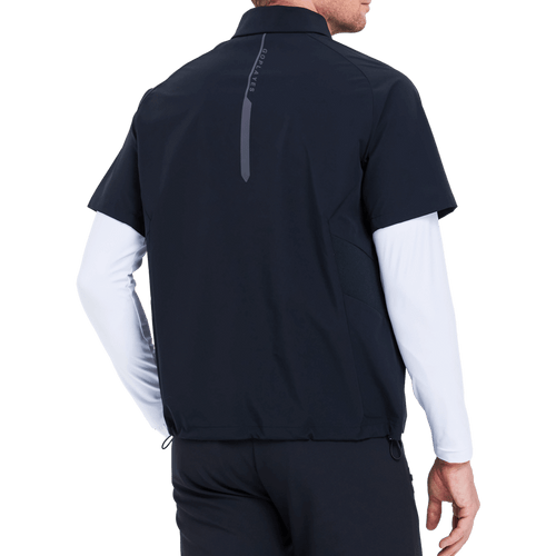 GoPlayer メンズ ゴルフ半袖スポーツ ベスト (ブラック)