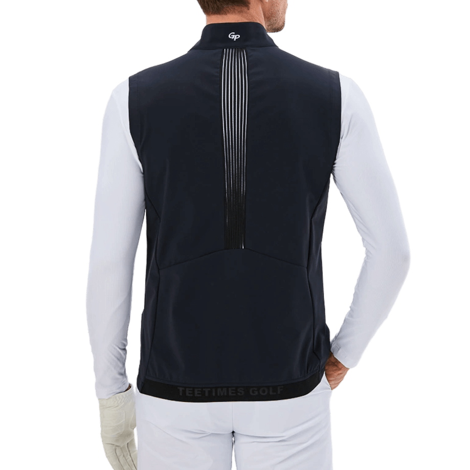 GoPlayer メンズ ゴルフ 防水 スポーツベスト (ブラック)