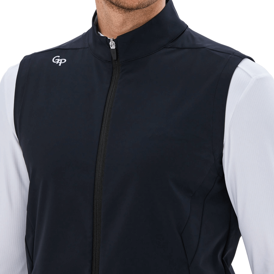 GoPlayer メンズ ゴルフ 防水 スポーツベスト (ブラック)