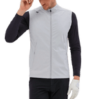 GoPlayer Men's Golf Waterproof Sports Vest (Light Gray)