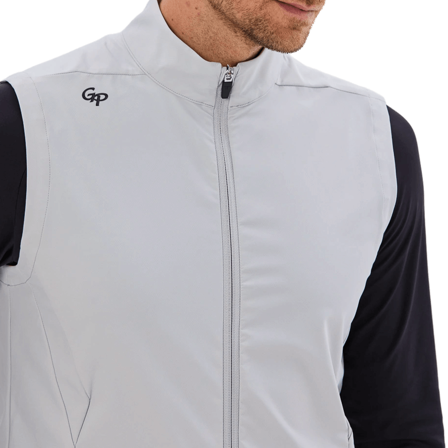 GoPlayer Men's Golf Waterproof Sports Vest (Light Gray)