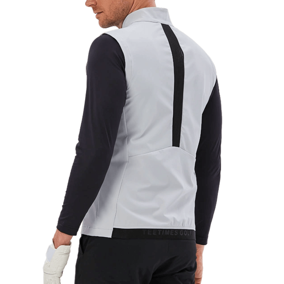 GoPlayer メンズ ゴルフ 防水 スポーツベスト (ライトグレー)