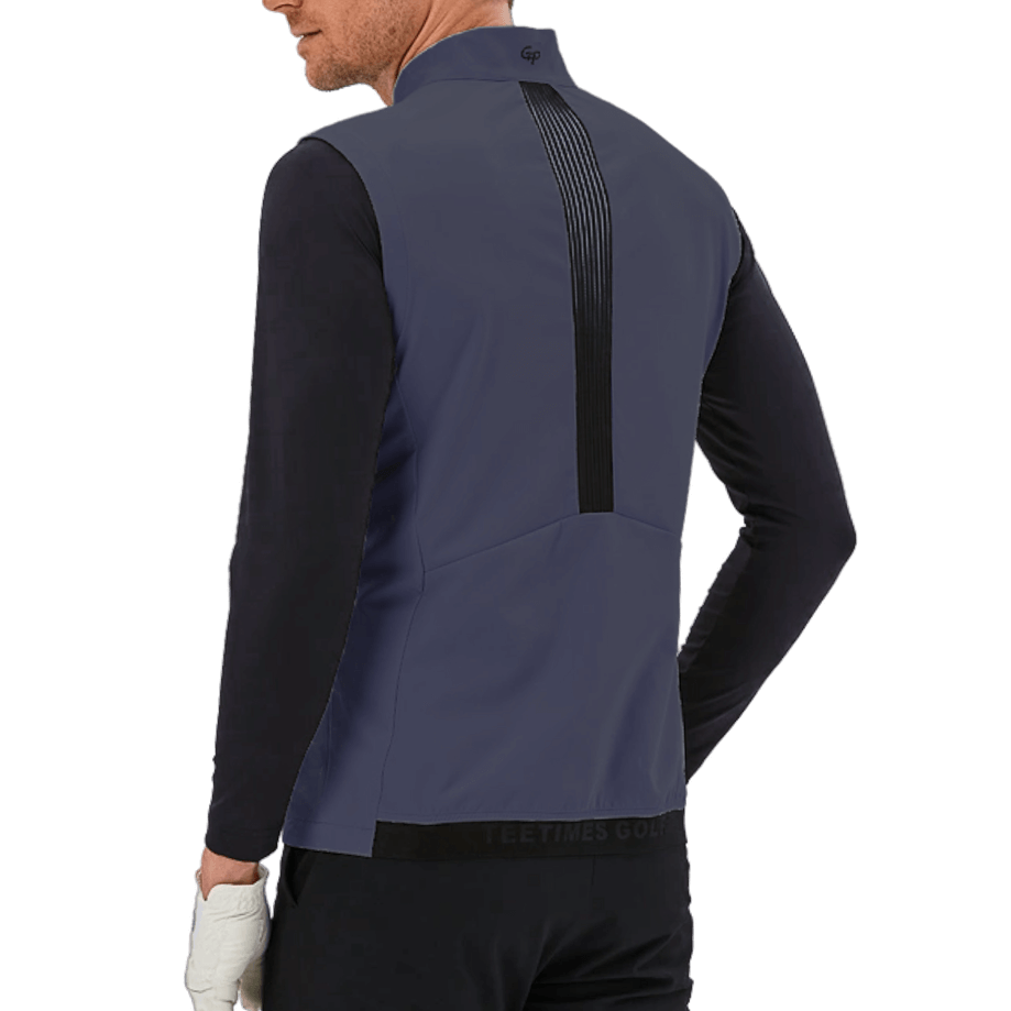 GoPlayer メンズ ゴルフ 防水スポーツベスト (ダークブルー)