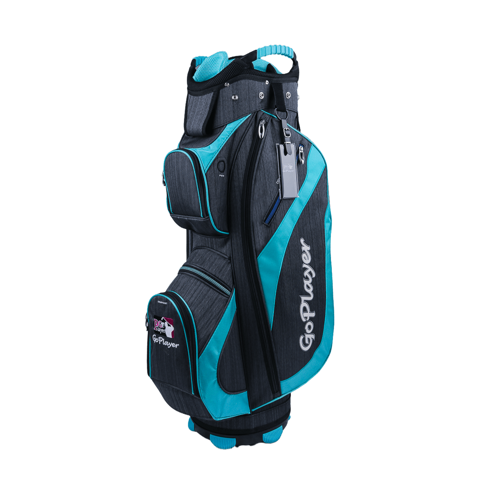 GoPlayer 9.5' Golf 14-hole Rod Bag (Black and Blue)