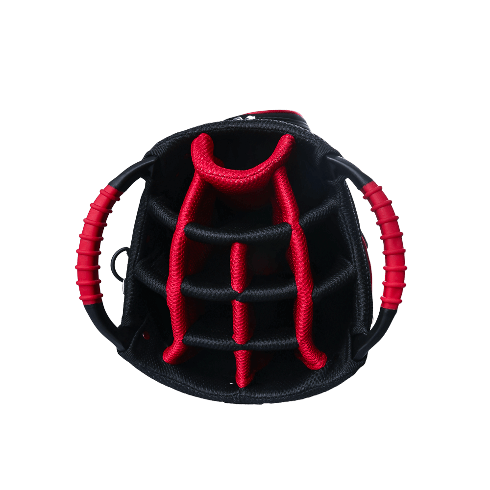 GoPlayer 9.5' Golf 14-hole pole bag (black and red)