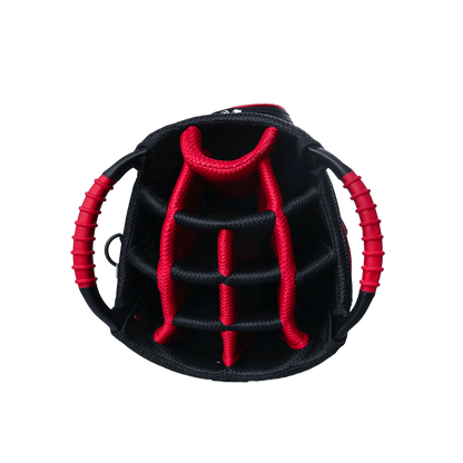 GoPlayer 9.5' Golf 14-hole pole bag (black and red)