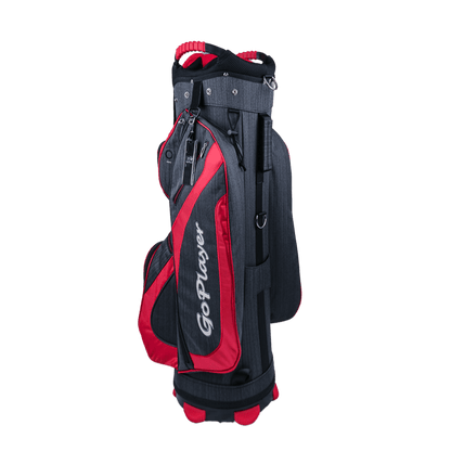 GoPlayer 9.5' Golf 14-hole pole bag (black and red)