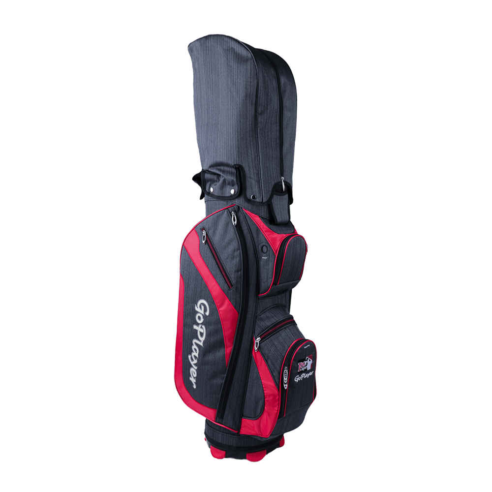 GoPlayer 9.5' Golf 14-hole pole bag (black and red)